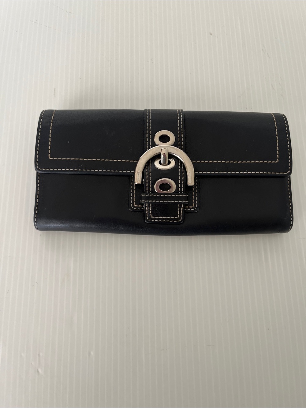 Vintage Coach Leather Continental Wallet